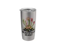 Beautifully Deadly Venus Flytrap Plant Collector Stainless Steel Insulated Tumbler