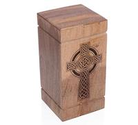 Beautifully Hand Engraved Wooden Urn Box For Human Ashes Funeral Cremation Burial Casket Keepsake Ash Scatter Box Male Female Adult Decorative