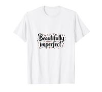 Beautifully Imperfect Self Love Quote T-Shirt, Men, White, XXL