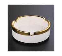 Beautifully Round gilded ceramic ashtrays decorative ashtrays cigar ashtrays for outdoors tabletop Ash Tray Indoor Practical