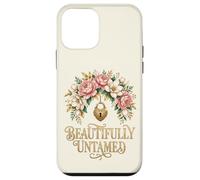 Beautifully Untamed Floral Heart Lock Peony Magnolia Case for iPhone 12 mini