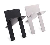 Beautifultracy 2 Pieces Stainless Steel Foldable Cigar Holder Cigar Travel Stand Rest Cigar Stand Rack for Cigarette Supplies