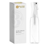 BeautifyBeauties Spray Bottle For Hair - Continuous Mister Spray Bottle for Hairstyling, Cleaning, Plants, Pets, Barbers, Salons, Essential Oil Scents (Clear, 18.6oz/500ml)