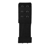 beautijiam 1PC Cotton Women Ladies Bra Extension Strap 3 Rows 2 Hooks Adjustable Bra Extender Black