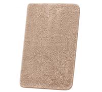 Beautissu Bath Mat Non Slip Shower Mat Shaggy High Pile Rug Microfibre Soft | 100x60cm Natural soft Floor for Bathtub and Toilette suitable for Heating washable bathroom absorbent BeauMare FL