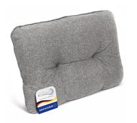 Beautissu Comfortable Outdoor Back Lounge Cushion Dirt & Water Repellent | 60x40cm 12cm thick Light Grey Cover for Garden Chair Seat Pads Furniture Chairs Rattan Patio Cushions upholstery BeauFlair