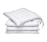 Beautissu Dining Chair Cushions Set of 4 Seat Pads with Ties Patio Kitchen