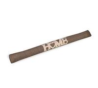 Beautissu Draught Excluder for Doors 100 cm Tuuli HE - 1,1kg Heavy Door Pillow Draft Wind Stopper for Windows - Long Weighted Draft Excluder Cushion Home Door Sausage in Brown