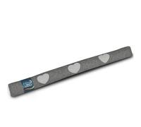 Beautissu Draught Excluder for Doors Heavy Weighted Cushion for Windows | 90cm 1kg anthracite HR heart door pillow draft wind stopper long sausage mat front roll Tuuli