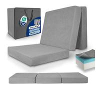 Beautissu Folding Mattress Single Visco Foam Hardness H3 with Washable