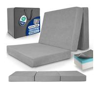 Beautissu Folding Mattress Single Visco Foam Hardness H3 with Washable