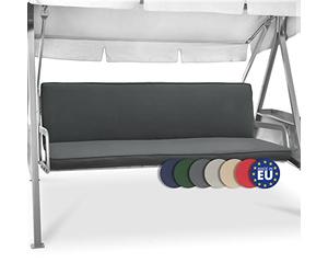 Beautissu Garden Swing Seats 3 Seater 180x50x6 cm Loft HS - Outdoor Canopy Swing Bench Seat Pad Garden Furniture Cushions Hammock Hollywood Anthracite