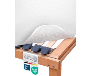 Beautissu Mattress Protector Single Bed 60x120 cm - Slat Mattress Cover Underlay Non-Slip Rubber Backing Support Pad - Beautect