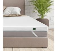 Beautissu Memory Foam Mattress Topper Double Bed 7-Zone Visco Foam Cover