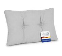 Beautissu Outdoor Seat Lounge Cushion Back Pad Rattan Furniture Garden | 50x40cm 12cm Thick Light Grey Cushions Patio for Sitting Chair indoor xLuna