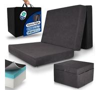 Beautissu Premium XL Foldable Mattress Single with Cover & Bag Visco Foam