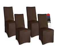 Beautissu Stretch Chair Slipcover Set of 4 for Dining Chair Easy Fit