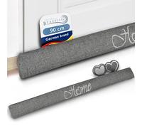 Beautissu Tuuli 90cm Draft Excluder - 1kg Heavy Anthracite Door Stopper for Windows and Doors - Cotton Material Wind Stopper Cushion