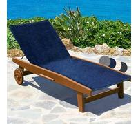 Beautissu XL Sun Lounger Towel Non-Slip Beach Lounger cotton soft