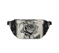 Beauttiful Rose in Vacuum Tank Sports Chest Bag for Men and Women, Bumbag Travel Chest Rig for Running, Hiking, Cycling, Workouts