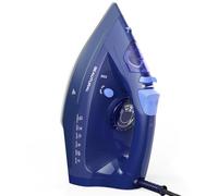 BEAUTURAL 2600W Steam Iron, Ceramic Coated Soleplate, Variable Temperature and Steam, Self-Cleaning, 3-Way Auto-Off, Anti-Drip & Anti-Calcium System, Dark Blue