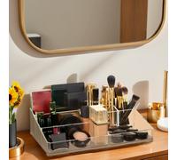 Beauty 9 Compartment Cosmetics Clear Organiser