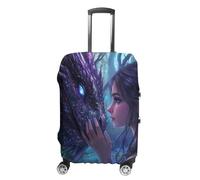 Beauty and Dragon Suitcase Cover Travel Luggage Protector Elastic Washable Baggage Covers Fits 19-32 Inch