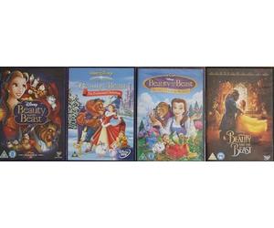 BEAUTY AND THE BEAST 1-4 COMPLETE COLLECTION / 1. CARTOON CLASSICS / 2. THE ENCHANTED CHRISTMAS / 3. BELLE'S MAGICAL WORLD / 4. THE MOVIE = ULTIMATE 4x DVD SET