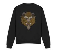 Beauty And The Beast Beast Head Sweatshirt Black | Size: Large Beauty And The Beast Black L