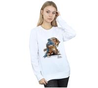 Beauty And The Beast Beast Sketch Sweatshirt Disney White XL