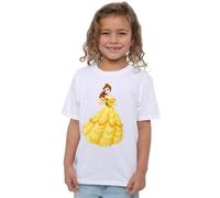 Beauty And The Beast Belle Rose Girls T Shirt, White, 9-10 Years