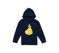 Beauty And The Beast Belle Rose Youth Kids Pull-Over Hoodie, Navy Disney Navy 5-6 Years