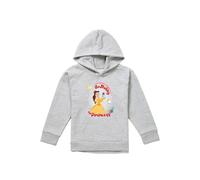 Beauty And The Beast Birthday Princess With Belle And Chip Youth Kids Pull-Over Hoodie, Athletic Heather Disney Grey 9-11 Years