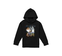 Beauty And The Beast Don'T Mind The Books Youth Kids Pull-Over Hoodie, Black Disney Black 7-8 Years