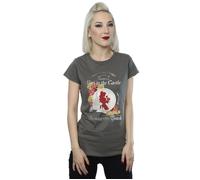 Beauty And The Beast Girl in The Castle Cotton T-Shirt Disney Charcoal M