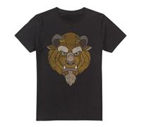 Beauty And The Beast Head T-Shirt Black Beauty And The Beast Black M