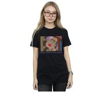 Beauty And The Beast Madame De La Grande Bouche Cotton Boyfriend T-Shirt Disney Black S