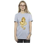 Beauty And The Beast Never Judge Cotton Boyfriend T-Shirt Disney Grey XXL
