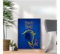 Beauty and the Beast Poster Print, Musical Print, A4 A3 West End Broadway Theatre Show, Wall Art Deco Special Canvas West End Print, London theatre art frame options (A3 Print Only)