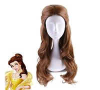 Beauty and the Beast Princess Belle Cosplay Wig Women Long Wavy Synthetic Hair Halloween Costume Party Role Play Wigs 1116