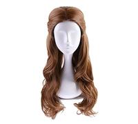 Beauty and the Beast Princess Belle Wig Cosplay Costume Women Long Wavy Hair Halloween Party Wigs