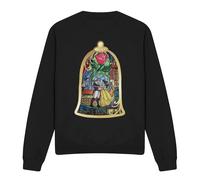 Beauty And The Beast Stained Glass Sweatshirt Black | Size: Large Beauty And The Beast Black L
