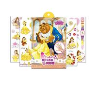 Beauty and the Beast Temporary Tattoos,4 Sheets 100+ Kids Tattoo Stickers