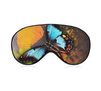 Beauty Animal Butterfly Sleep Mask Comfort Travel Eye Masks with Adjustable Elastic Strap Soft Funny Block Light Sleep Eye Cover for Side Sleeper for Nap Men Women Gift