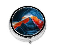 Beauty Antelope Canyon Print Personalised Portable Pillbox with,Mini Pillbox Compact and Convenient Pill Organiser for Storing and Organising Pills