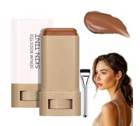 Beauty Balm Serum Boosted Skin Tint,Hydrating Tinted Moisturizer Foundation Stick with Brush,Suitable for All Skin Types,Ideal for a Fresh,Dewy Look with a No-Makeup Feel(#03)