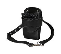 Beauty Barber Salon Storage Waist Pouch,Professional Genuine Leather Hairstylist's Scissors Bag, for Keeping, Hair Pins，