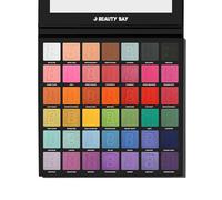 BEAUTY BAY Bright 42 Colour Palette, Eyeshadow Collection, Matte and Shimmer Finish, Vegan Friendly, Rainbow Hues, High Pigment, Long-Lasting