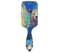 Beauty Bears blue anti static brush for curly hair Designed scalp massager for curly hair with Ergonomic handle cepillo para pelo rizado