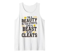 Beauty Beast in My Cleats for Softball Player Tank Top
